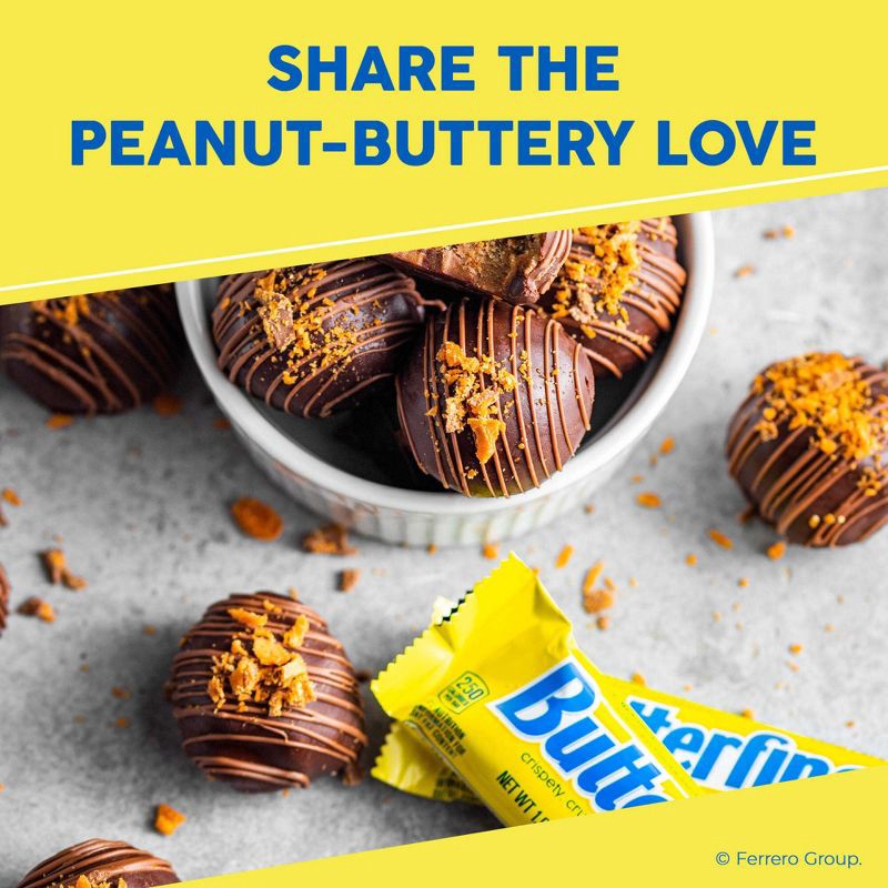 slide 6 of 8, Butterfinger Fun Size Chocolate Candy Bar 10.2oz Bag, 10.2 oz