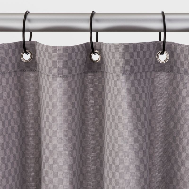slide 4 of 4, Shower Curtain Rings Matte Black - Made By Design™, 1 ct