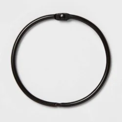 Shower Curtain Rings Matte Black - Threshold™