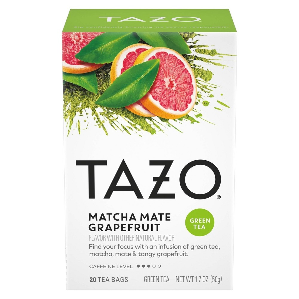 slide 3 of 7, Tazo TB Matcha Mate Grapefruit - 20ct/1.7oz, 20 ct; 1.7 oz