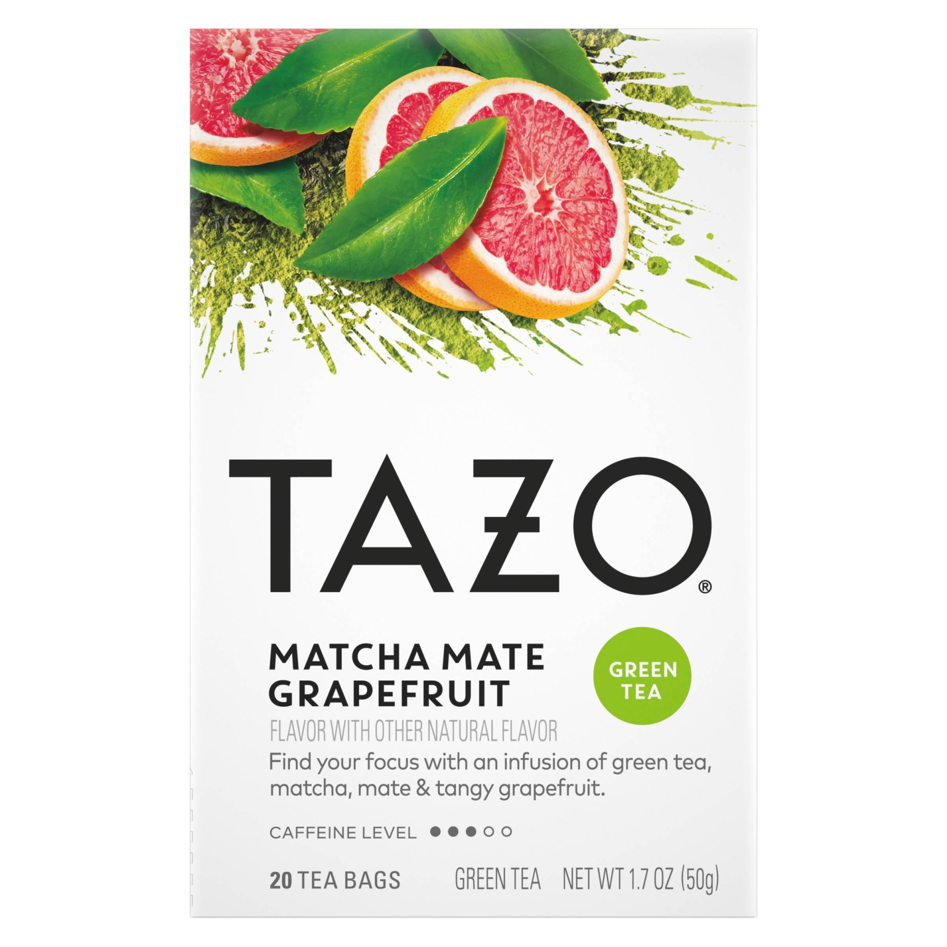 slide 1 of 7, Tazo TB Matcha Mate Grapefruit - 20ct/1.7oz, 20 ct; 1.7 oz