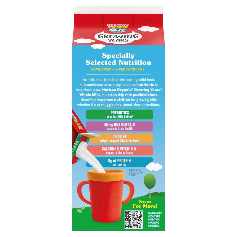 slide 16 of 16, Horizon Organic Growing Years Whole Milk with DHA Omega-3 - 59 fl oz, 3 x 59 fl oz