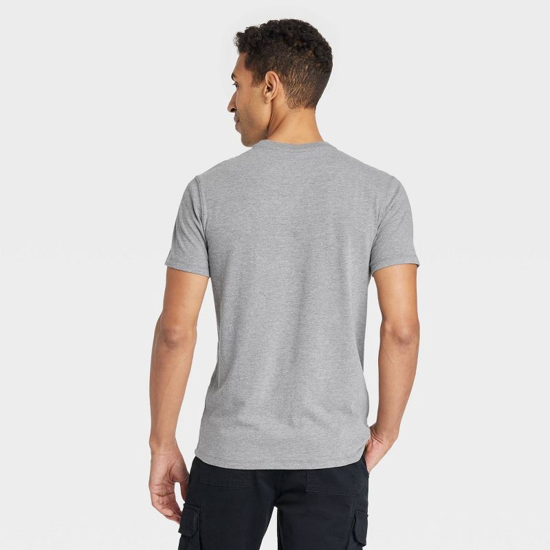 slide 2 of 3, Men's Every Wear Short Sleeve T-Shirt - Goodfellow & Co™ Gray XL: Crew Neck, Midweight, 1 ct