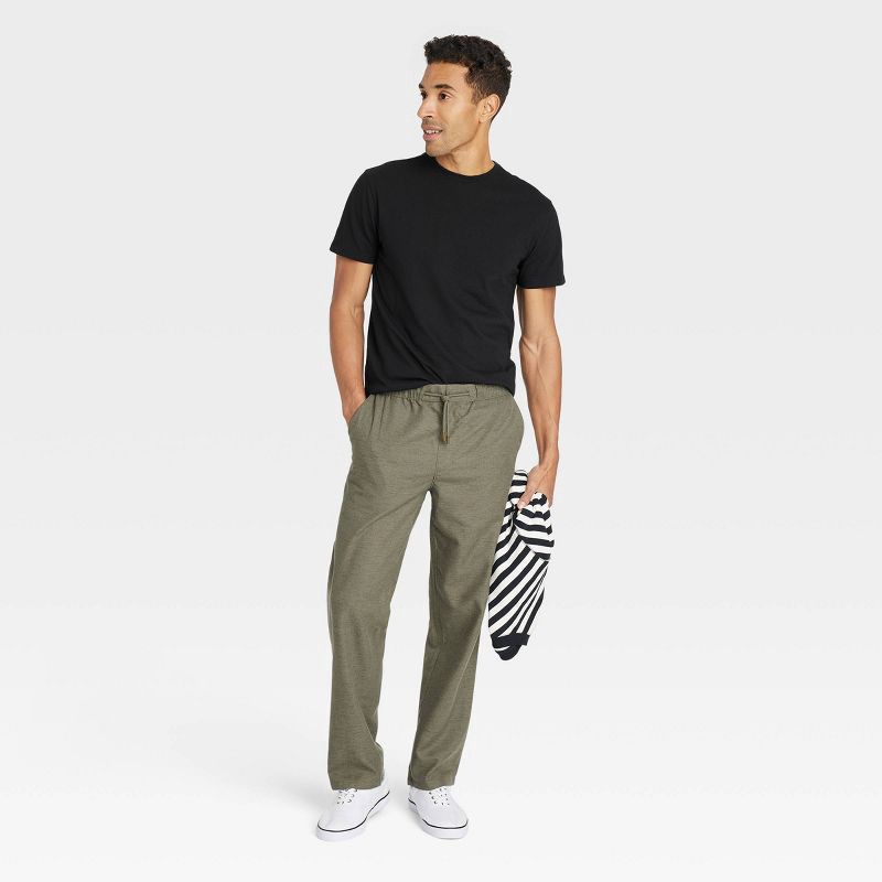 slide 3 of 3, Men's Every Wear Short Sleeve T-Shirt - Goodfellow & Co™ Black S: Cotton Blend, Recycled Polyester, Crew Neck, Machine Washable, 1 ct