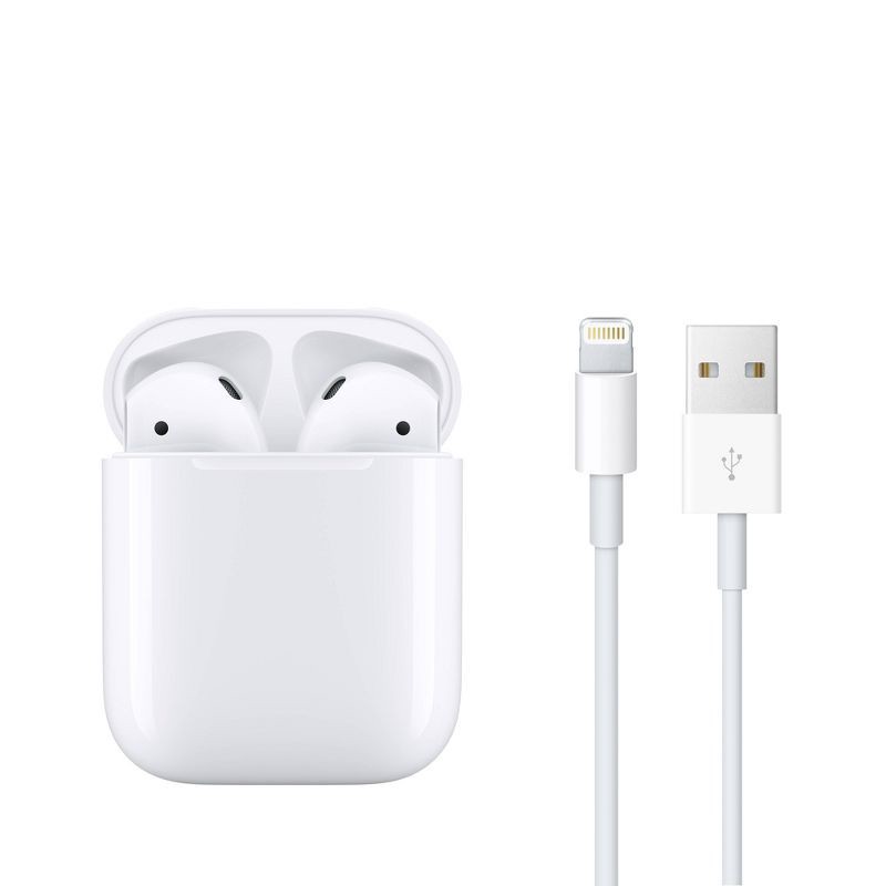 slide 6 of 6, Apple AirPods (2nd Generation) with Charging Case, 1 ct