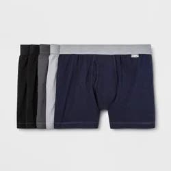 Men's Boxer Briefs 5pk - Goodfellow & Co™ Black/Gray/Navy XL: Lightweight Cotton Spandex Blend, Mid Rise, Machine Washable