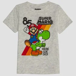 Toddler Boys' Super Mario Short Sleeve Graphic T-Shirt - Beige 18M