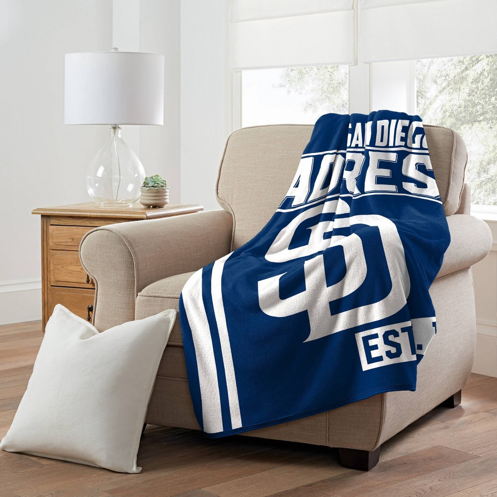 slide 2 of 3, MLB San Diego Padres Micro Fleece Throw Blanket, 1 ct