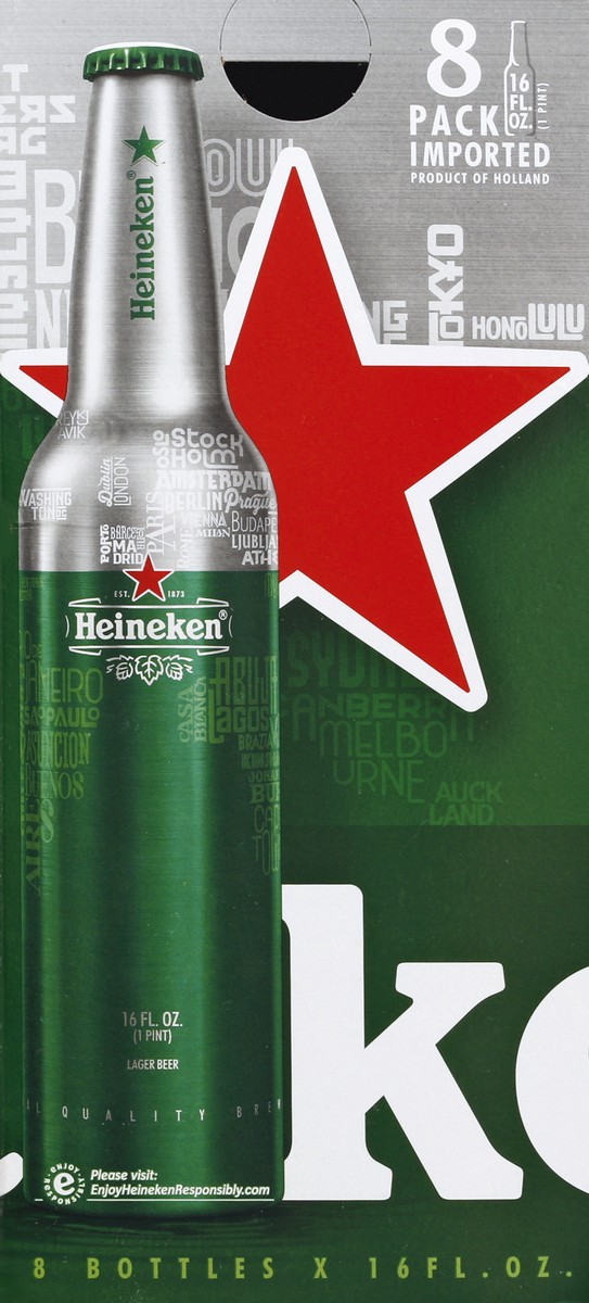 slide 3 of 6, Heineken Premium Lager, 8 ct; 16 fl oz