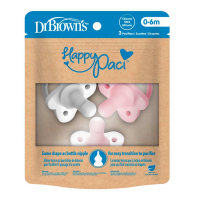 slide 4 of 4, Dr Brown HappyPaci 3-Pack Pink, 1 ct