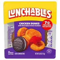 Lunchables Chicken Dunks with Chocolate Creme Cookies, 4 oz Tray