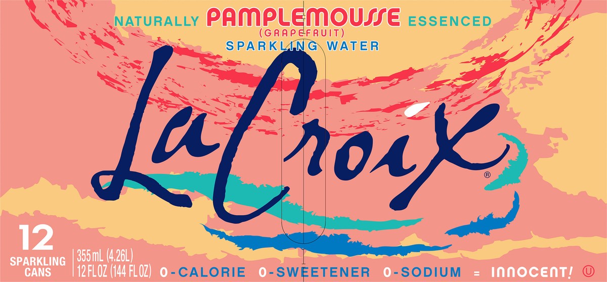 slide 4 of 12, La Croix Grapefruit Sparkling Water - 12 ct; 12 fl oz, 12 ct; 12 fl oz