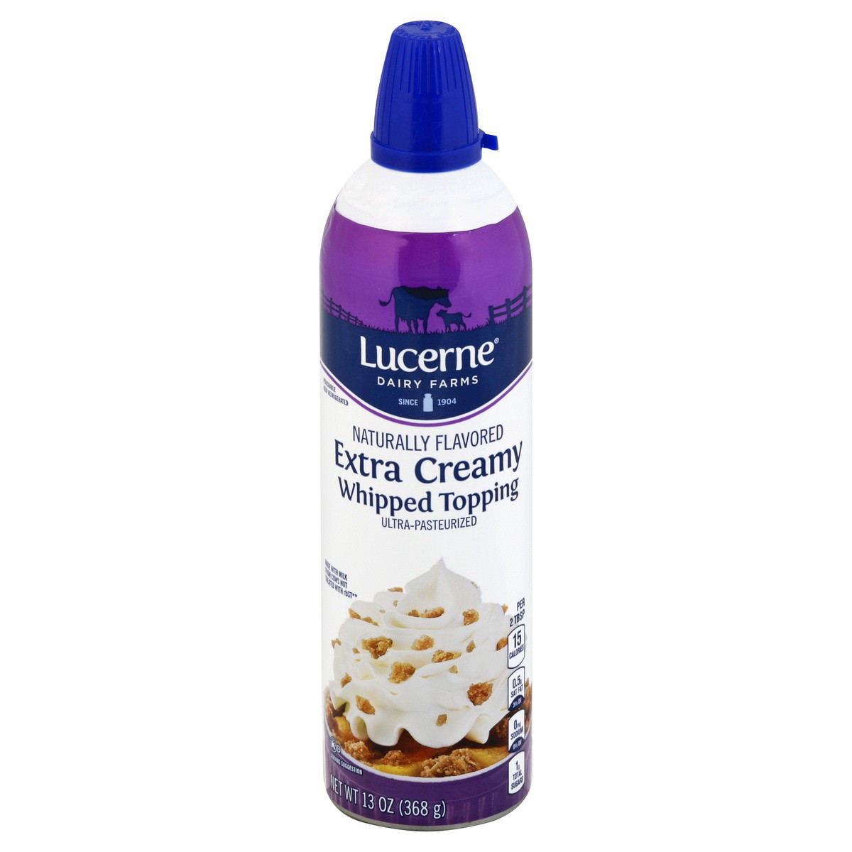 slide 1 of 2, Lucerne Dairy Farms Lucerne Whipped Topping Extra Creamy - 13 Fl. Oz., 13 fl oz