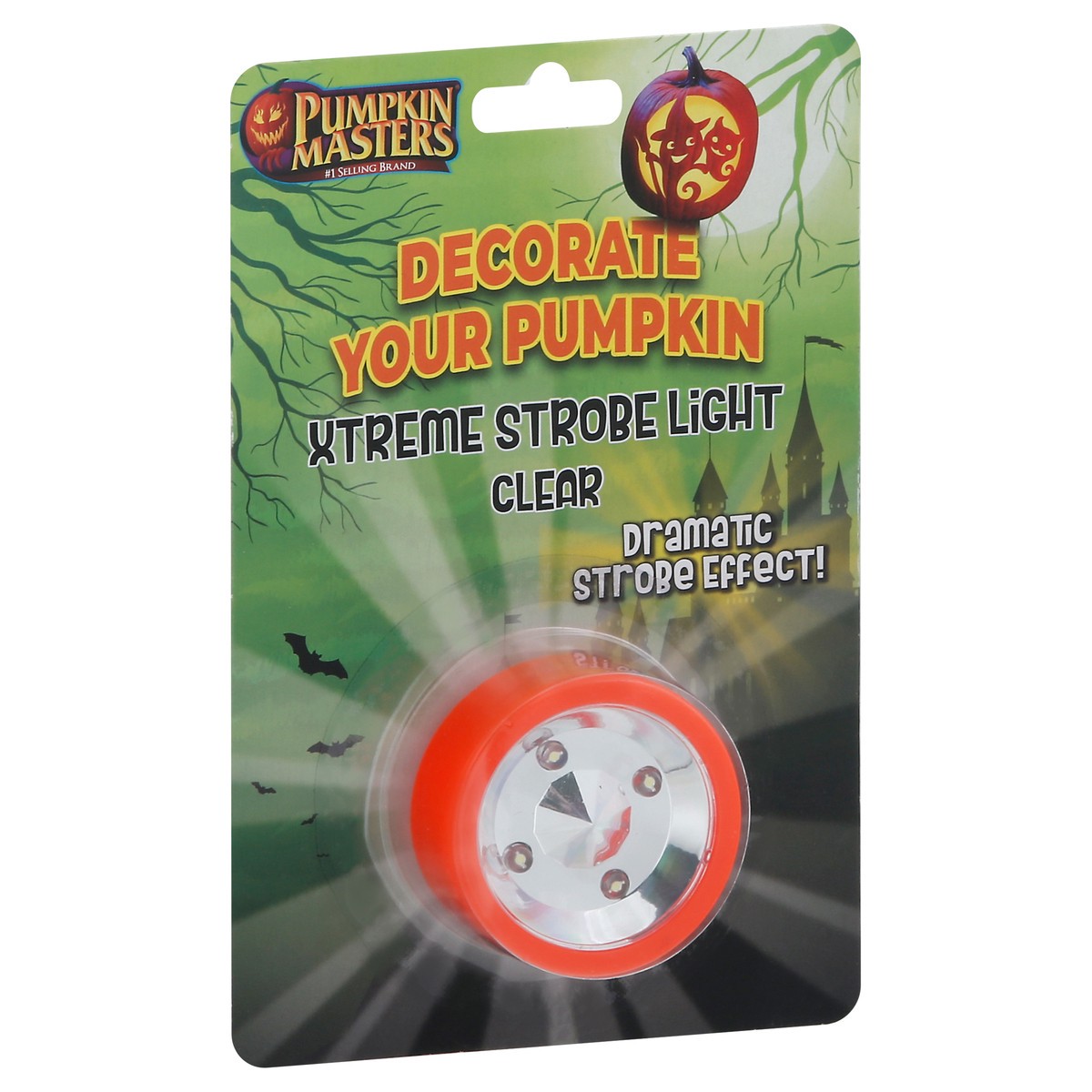 slide 2 of 9, Pumpkin Masters Clear Xtreme Strobe Light, 1 ct