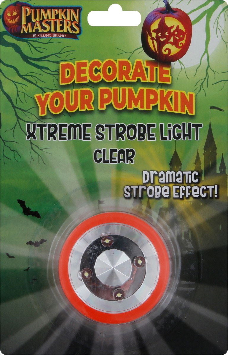 slide 5 of 9, Pumpkin Masters Clear Xtreme Strobe Light, 1 ct