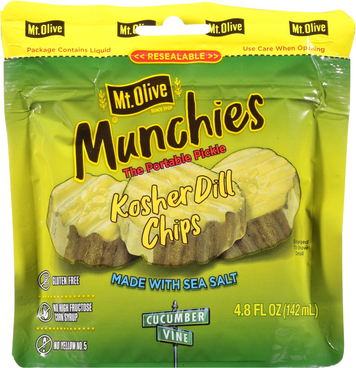 slide 4 of 7, Mt. Olive Munchies Kosher Dill Pickles 4.8 fl oz Pouch, 4.80 fl oz