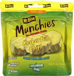 Mt. Olive Munchies Kosher Dill Pickles - 4.80 fl oz
