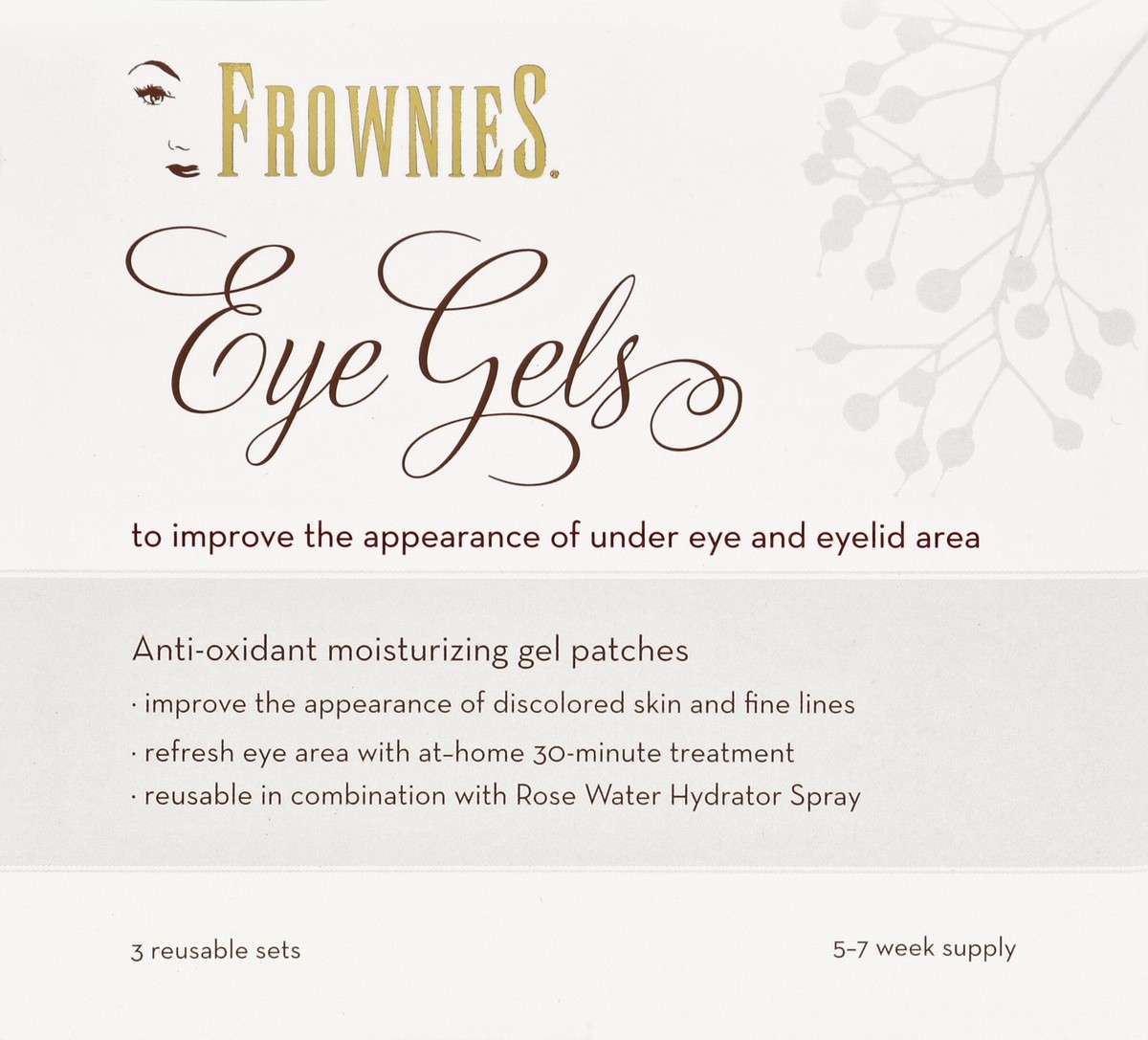 slide 1 of 1, Frownies Eye Gels, 1 ct