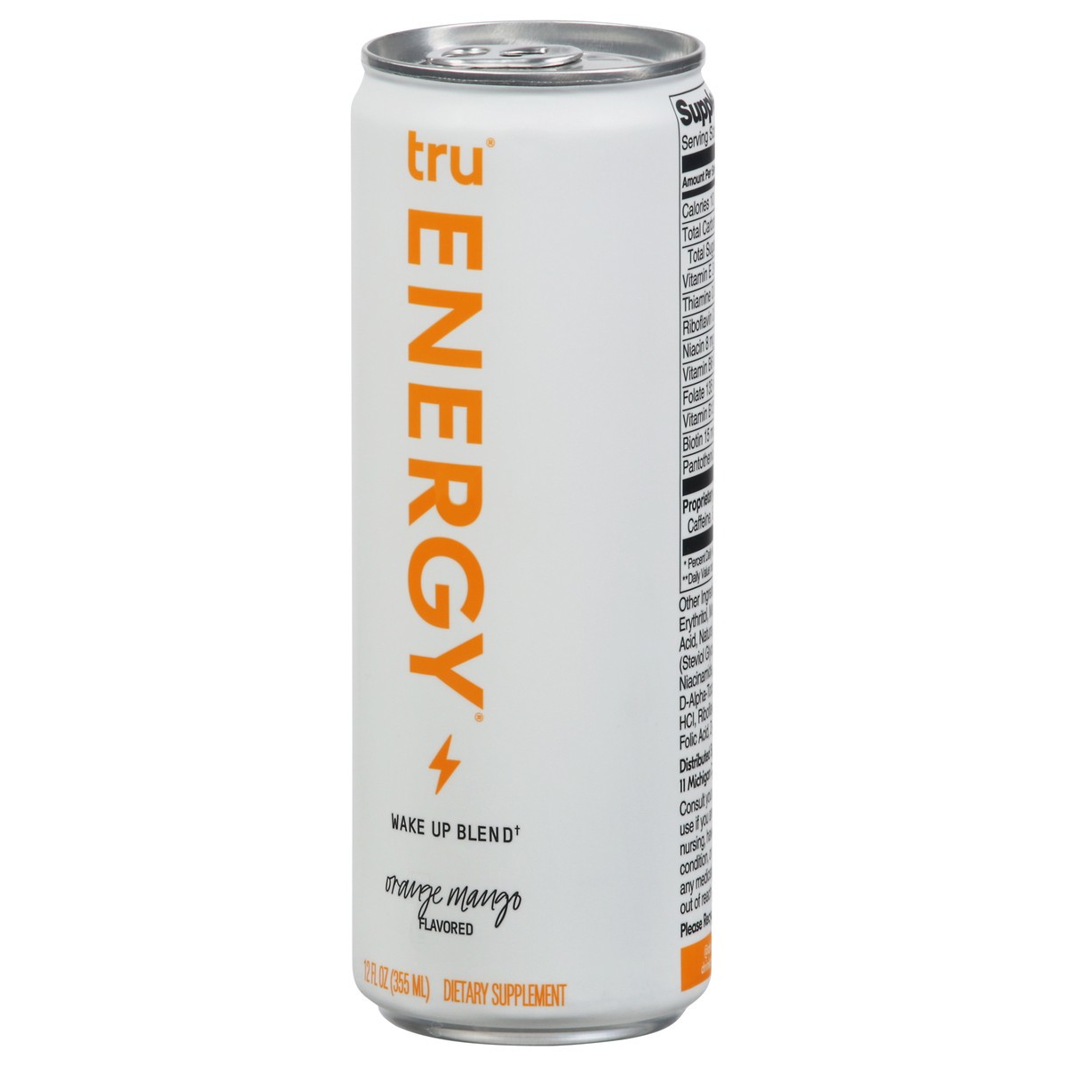 slide 8 of 9, Tru Energy Enhanced Orange Mango Flavored Sparkling Beverage 12 fl oz, 12 fl oz
