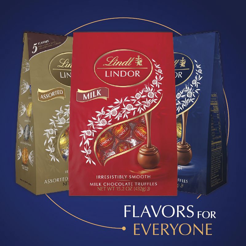 slide 6 of 8, Lindt Lindor Assorted Dark Chocolate Candy Truffles - 15.2 oz., 15.2 oz