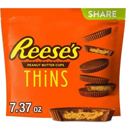 Reese's Peanut Butter Cups Thins Milk Chocolate Candy Pouch - 7.37oz