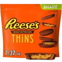 Reese's Peanut Butter Cups Thins Milk Chocolate Candy Pouch - 7.37oz