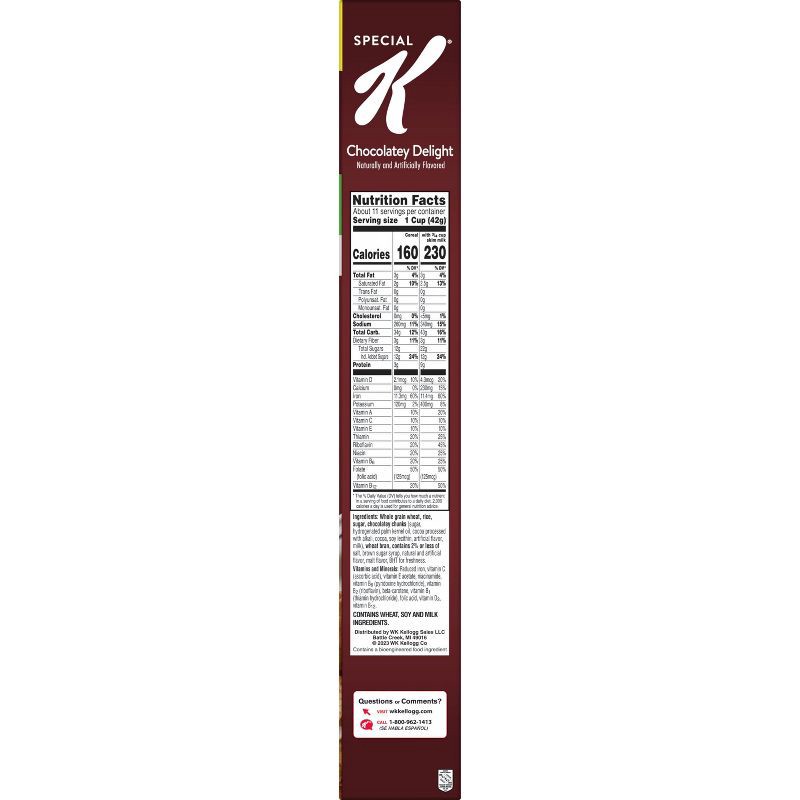 slide 7 of 10, Kellogg's Special K Chocolately Delight Cereal - 16.3oz, 16.3 oz