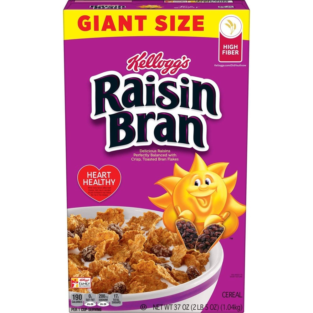 slide 2 of 11, Kellogg's Raisin Bran Raisin Bran Breakfast Cereal - Kellogg's, 37 oz