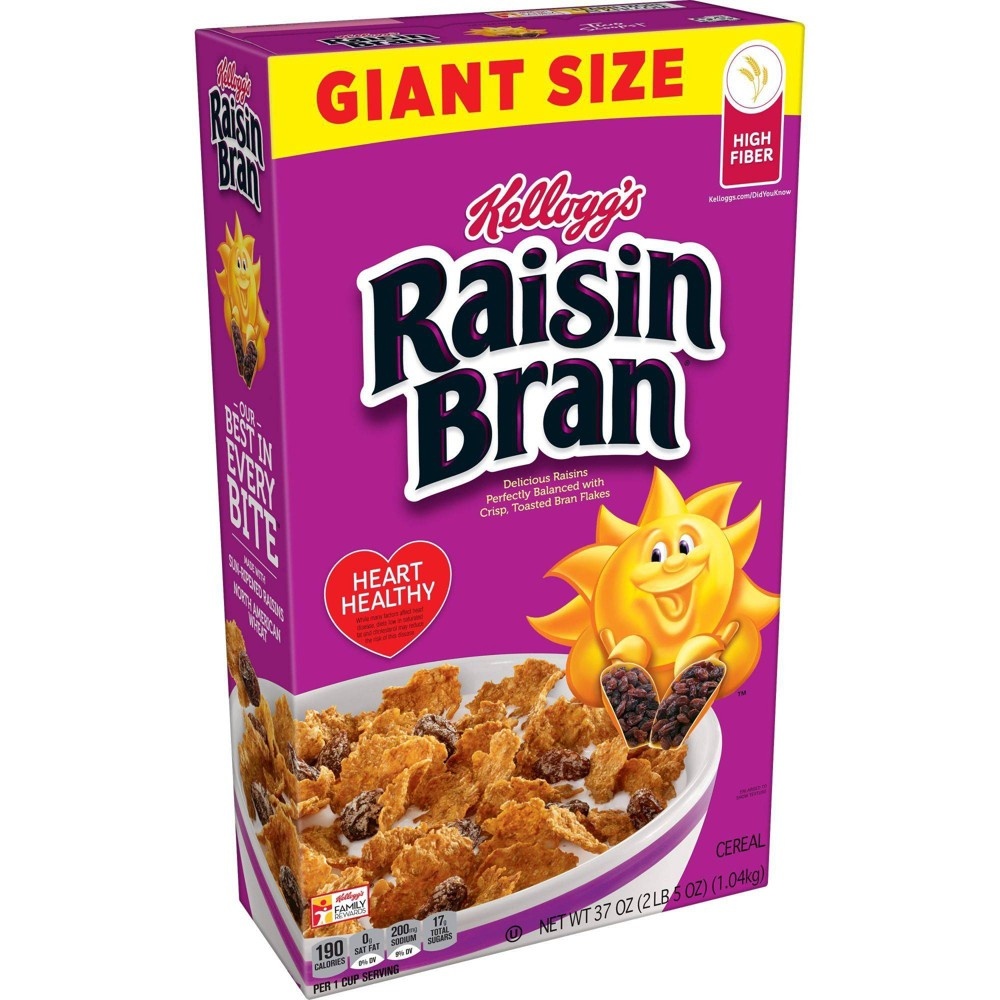 slide 7 of 11, Kellogg's Raisin Bran Raisin Bran Breakfast Cereal - Kellogg's, 37 oz