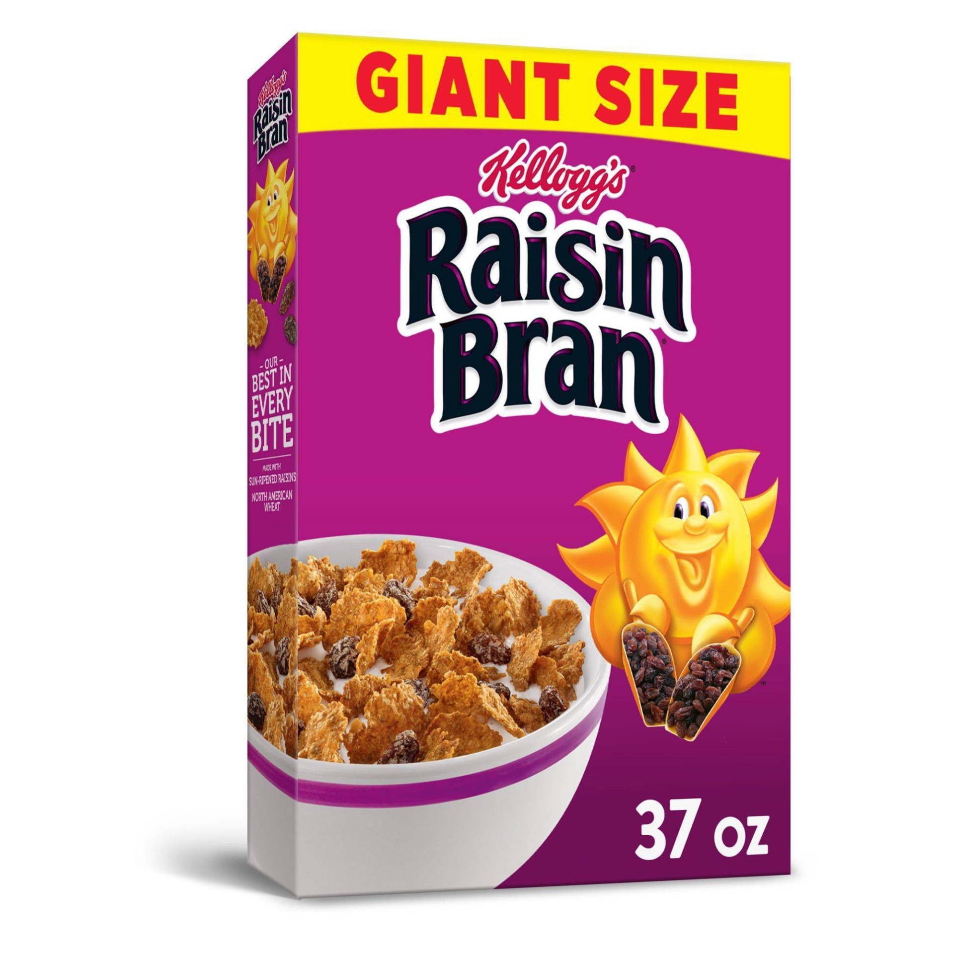 slide 1 of 11, Kellogg's Raisin Bran Raisin Bran Breakfast Cereal - Kellogg's, 37 oz