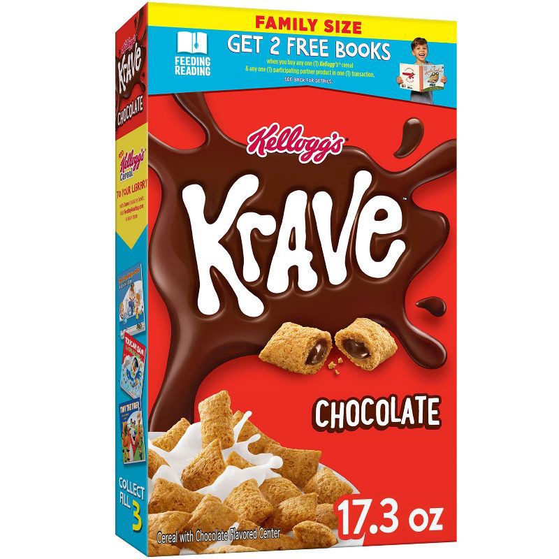 slide 12 of 12, Krave Breakfast Cereal - 17.3oz - Kellogg's, 17.3 oz