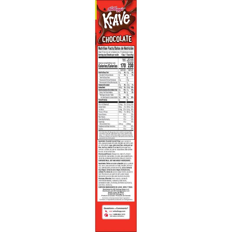 slide 7 of 12, Kellogg's Krave Breakfast Cereal - 17.3oz, 17.3 oz