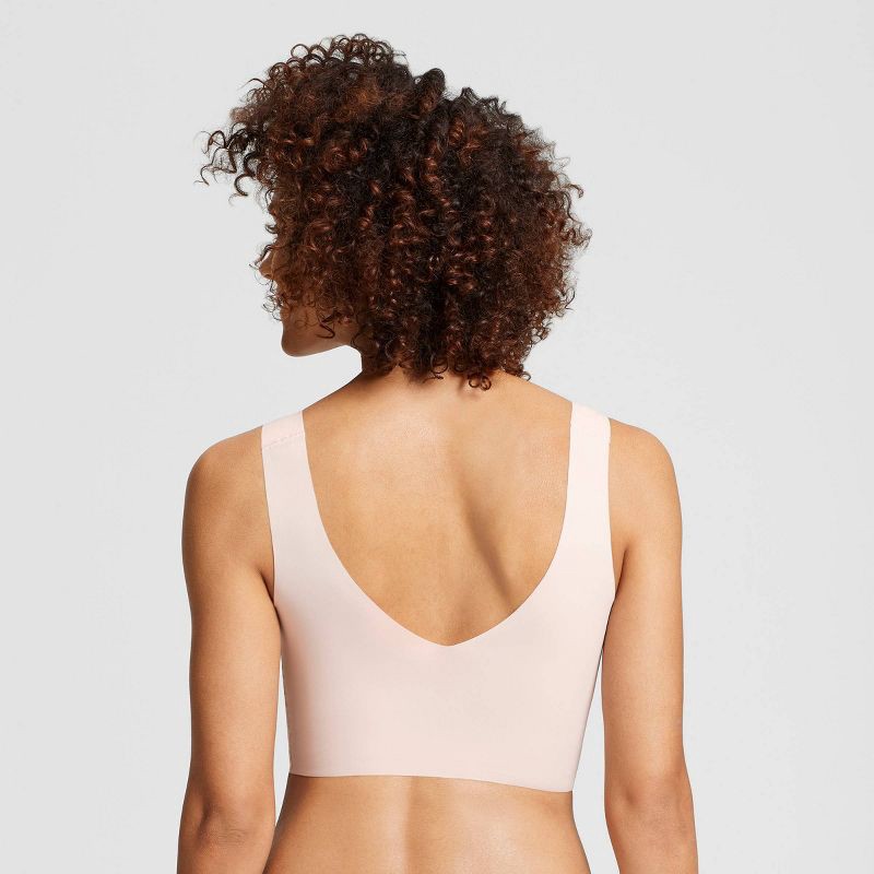 slide 2 of 5, True & Co. True Everybody Women's V Neck Bra - Light Beige M: Lightly Lined, Wireless, Removable Padding, 1 ct