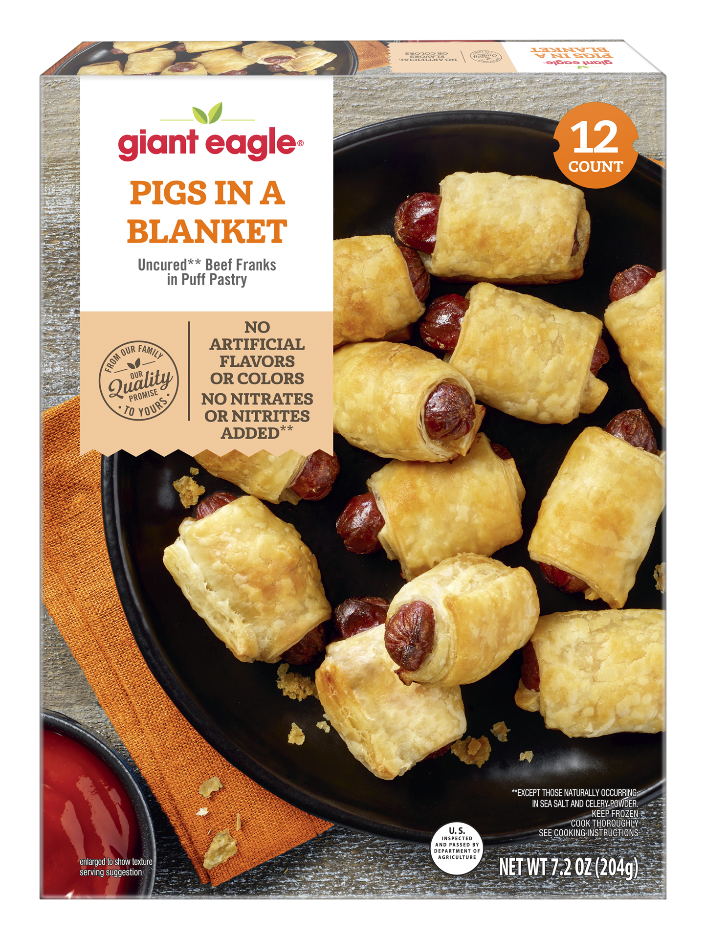 slide 1 of 1, Giant Eagle Pigs In A Blanket, 7.2 oz