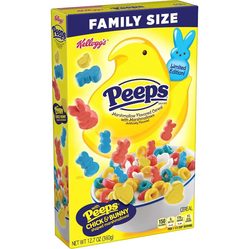 slide 1 of 5, Kellogg's Peeps Family Size Cereal - 12.7oz, 12.7 oz