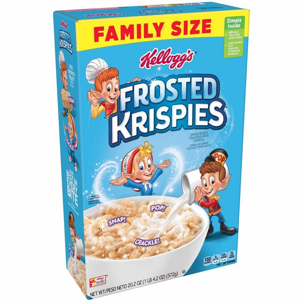 slide 5 of 8, Frosted Rice Krispies Breakfast Cereal - Kellogg's, 20.2 oz