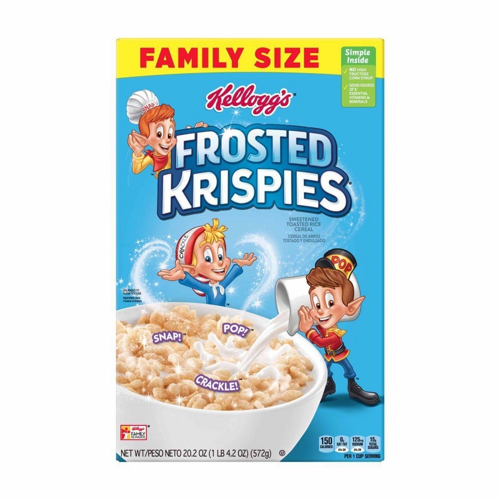 slide 6 of 8, Frosted Rice Krispies Breakfast Cereal - Kellogg's, 20.2 oz
