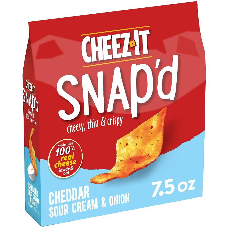 slide 1 of 6, Cheez-It Snap'd Cheddar Sour Cream & Onion Crackers - 7.5oz, 7.5 oz