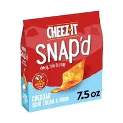 Cheez-It Snap'd Cheddar Sour Cream & Onion Crackers - 7.5oz