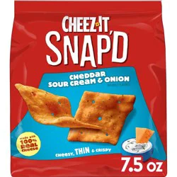 Cheez-It Snap'd Cheddar Sour Cream & Onion Crackers - 7.5oz