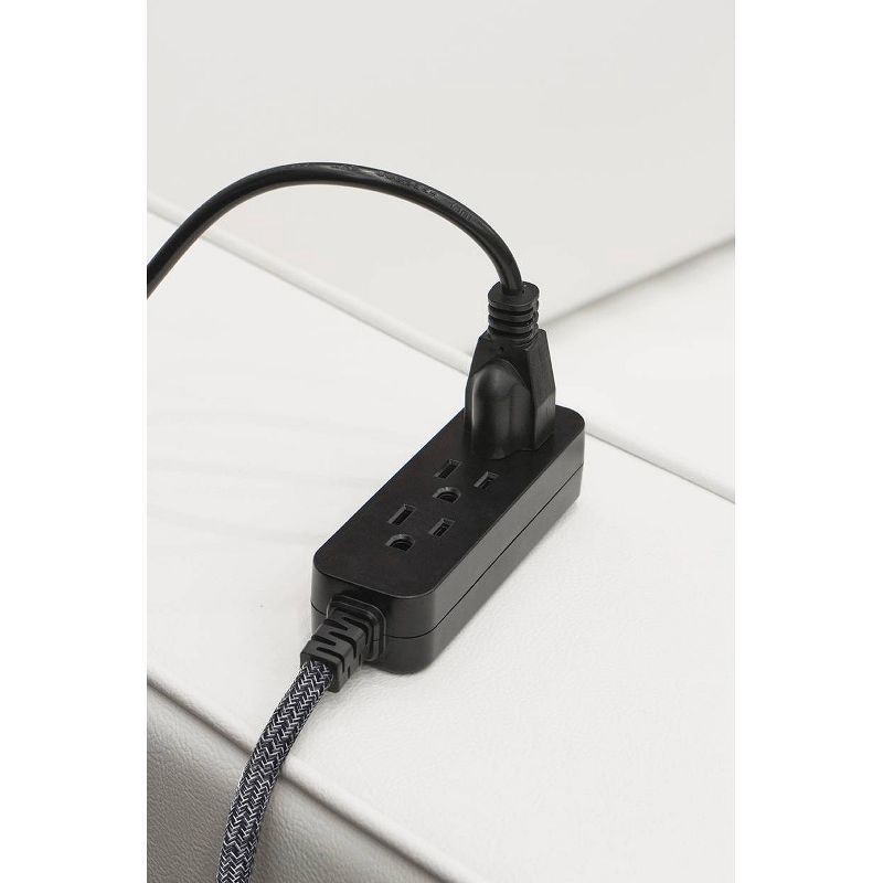 Cordinate 3 Outlet 10' Extension Cord Dark Heather : Target