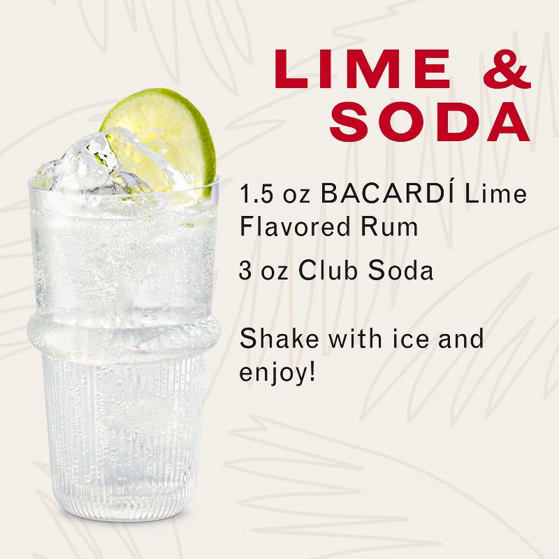 slide 3 of 6, Bacardi Lime Flavored Rum - 750ml Bottle, 750 ml