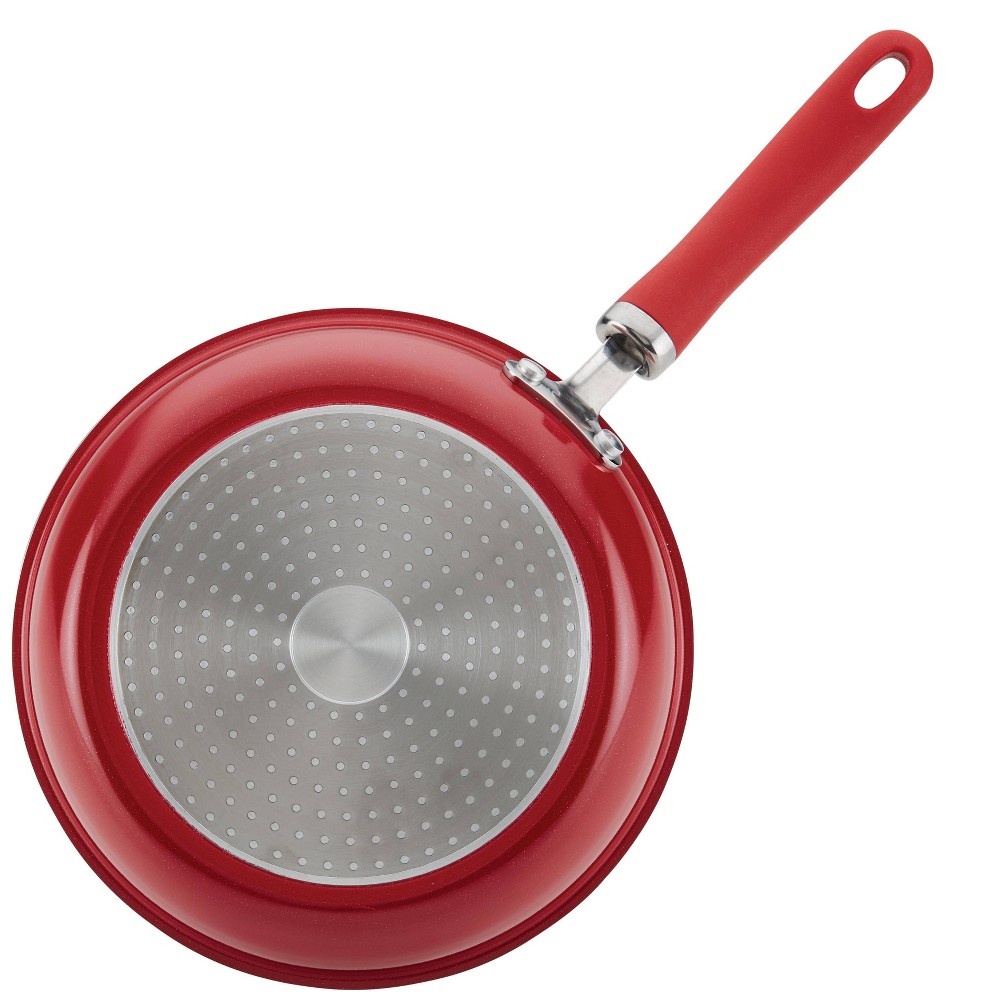 slide 3 of 4, Rachael Ray Create Delicious 2pc Aluminum Nonstick Skillets Red, 1 ct