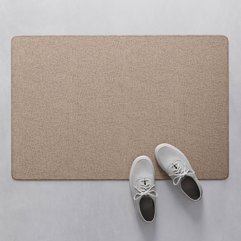 slide 3 of 3, 2'x3' Solid Utility Accent Rug Mid Gray - Threshold™, 1 ct