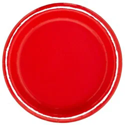 6.75" 20ct Snack Paper Plates Red - Spritz