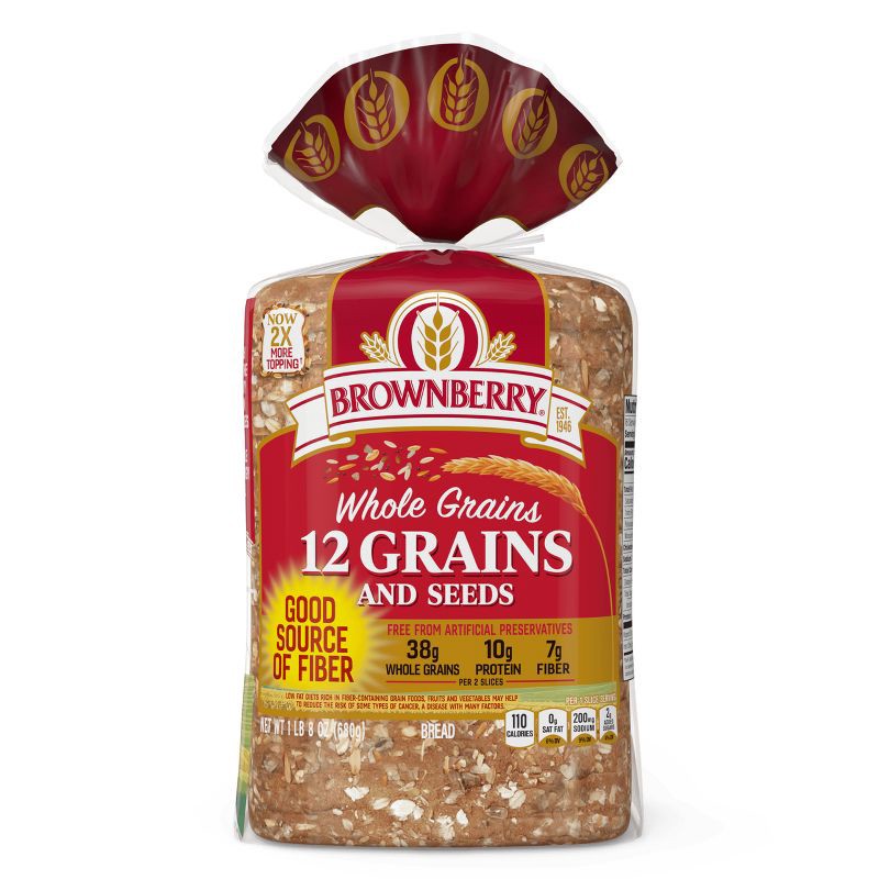 slide 9 of 11, Brownberry 12 Grain Bread - 25oz, 25 oz