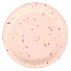 6.75" 20ct Snack Paper Plates Pink - Spritz