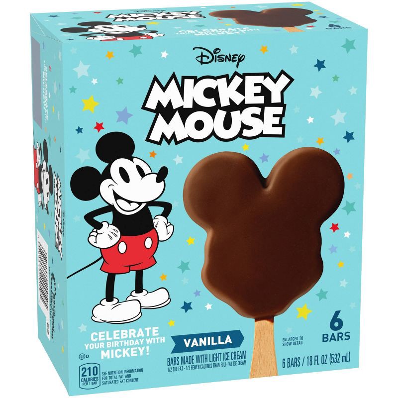 slide 2 of 13, Disney Mickey Mouse Ice Cream Bars - 6ct/18 fl oz, 6 ct; 18 fl oz