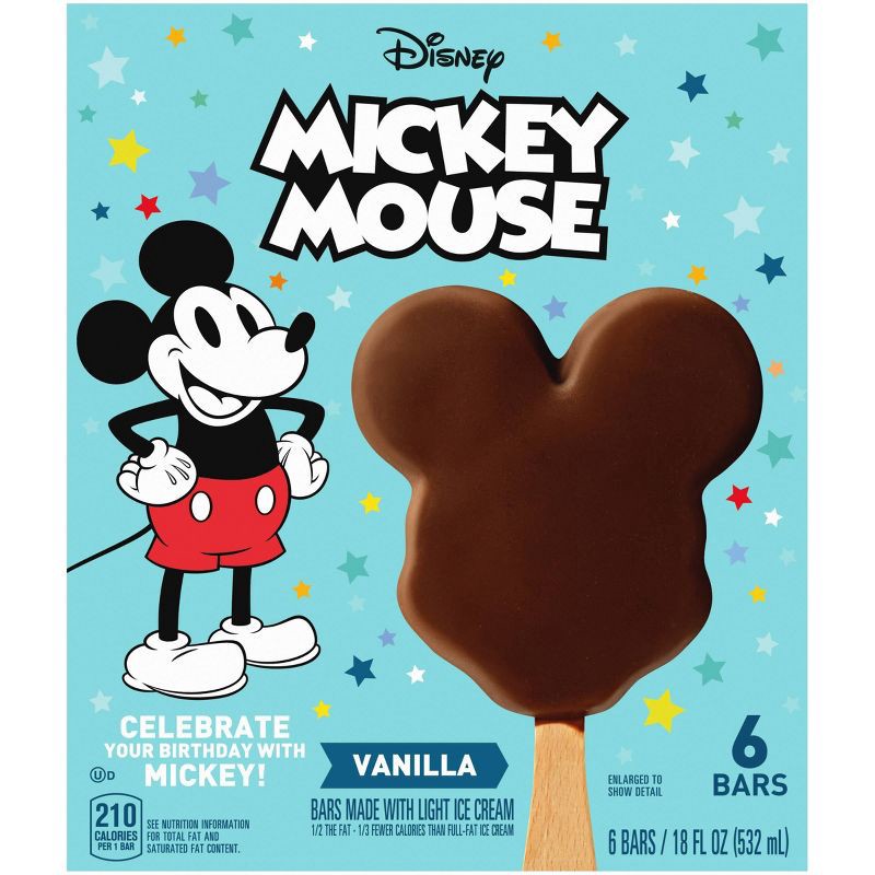 slide 3 of 13, Disney Mickey Mouse Ice Cream Bars - 6ct/18 fl oz, 6 ct; 18 fl oz