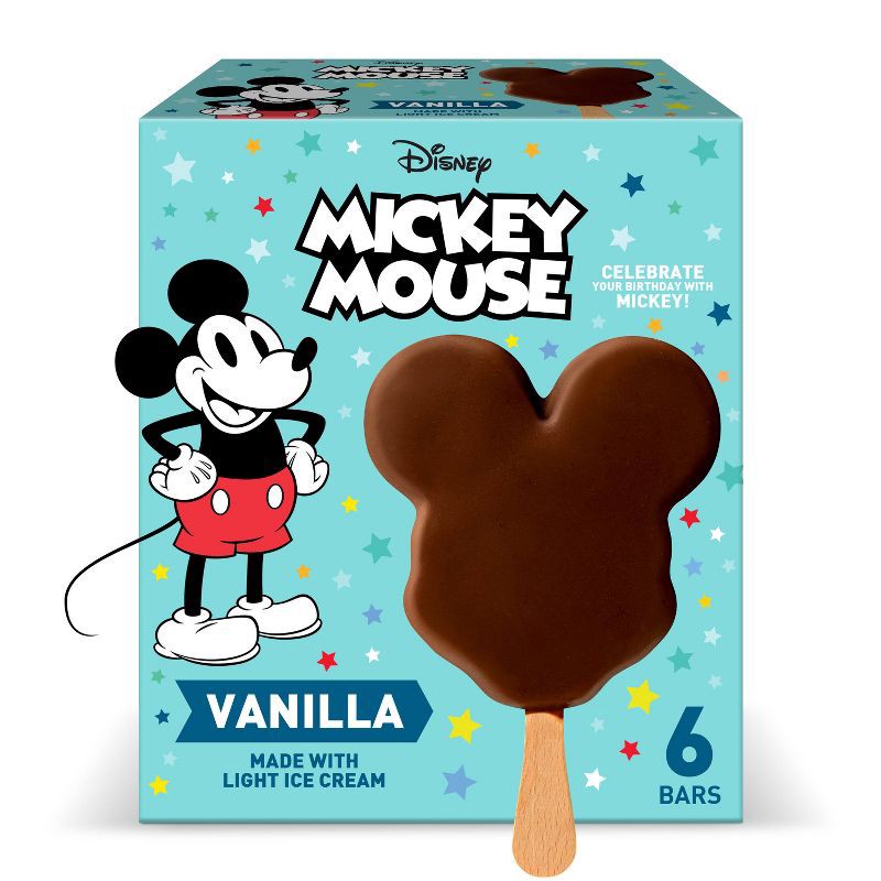 slide 12 of 13, Disney Mickey Mouse Ice Cream Bars - 6ct/18 fl oz, 6 ct; 18 fl oz